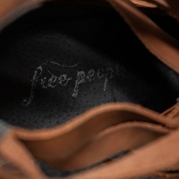 FREE PEOPLE Hybrid Strappy Leather Bootie EU 38 US 7.5 - Picture 5 of 9